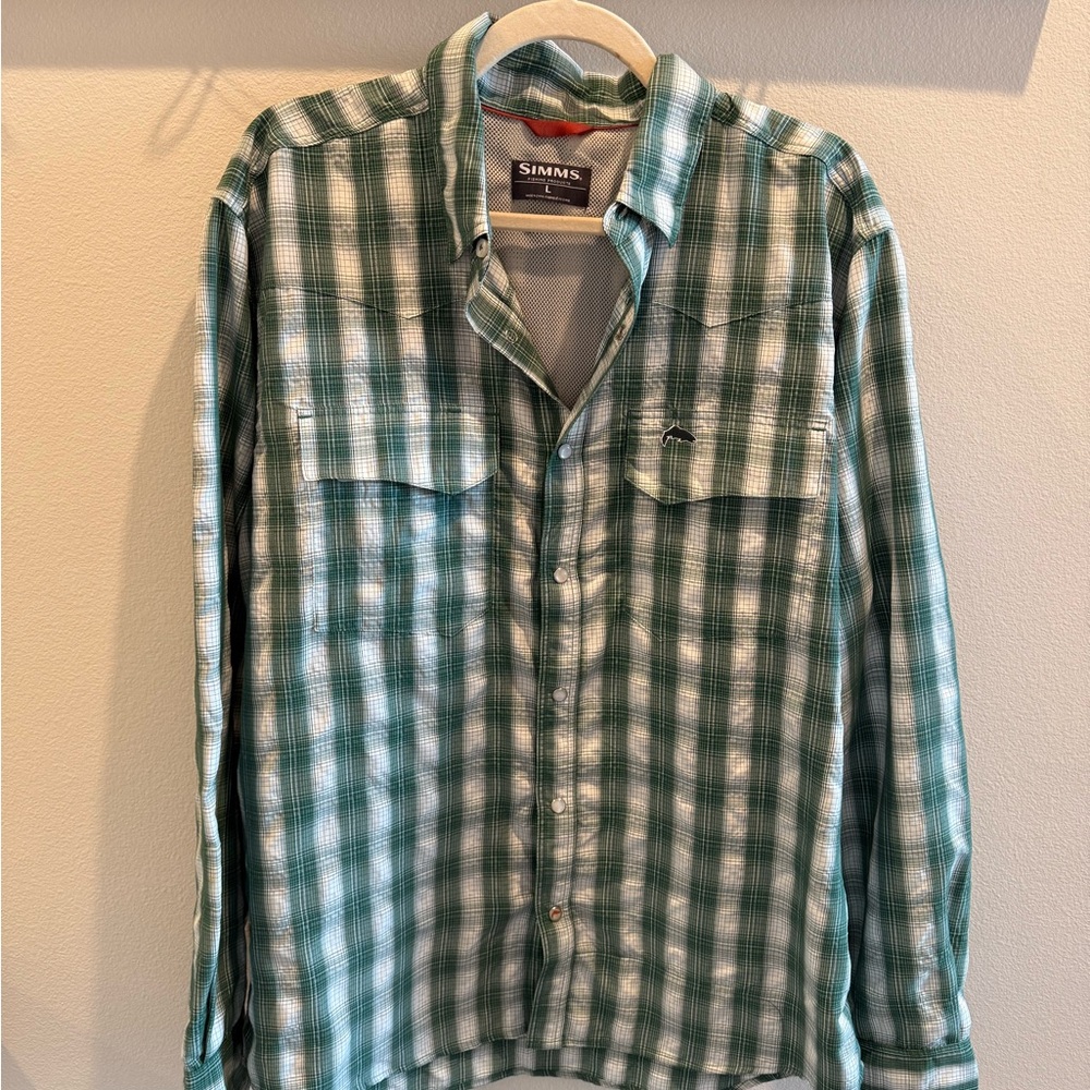 Simms Green Plaid Men's Shirt